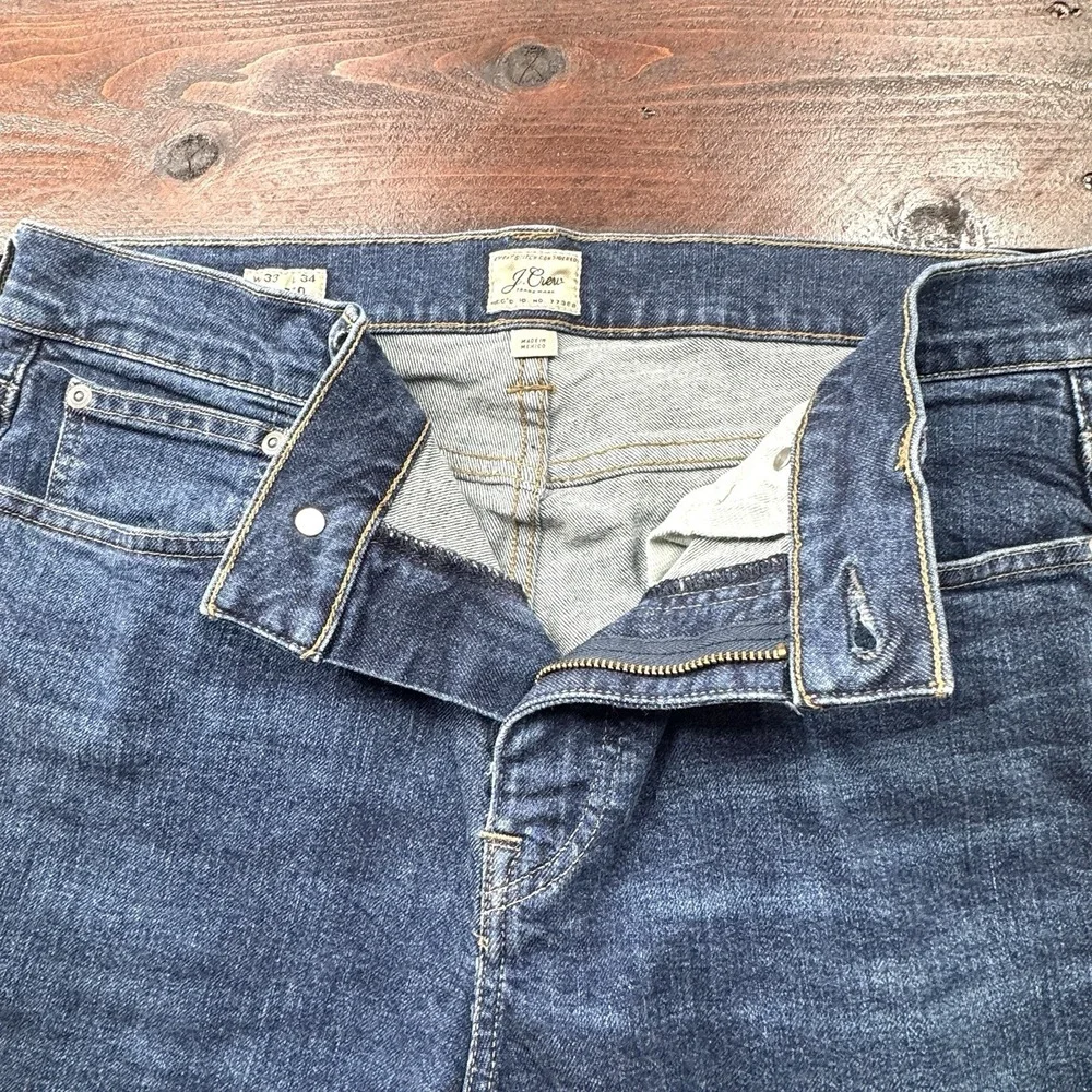 J.Crew 770 Straight‎ Men's 33 Med Wash Stretch Denim Jeans Classic Act 34